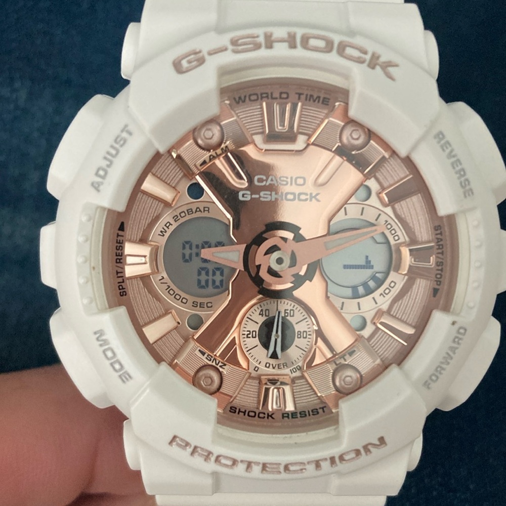 Casio G-Shock White and Gold-Toned Watch